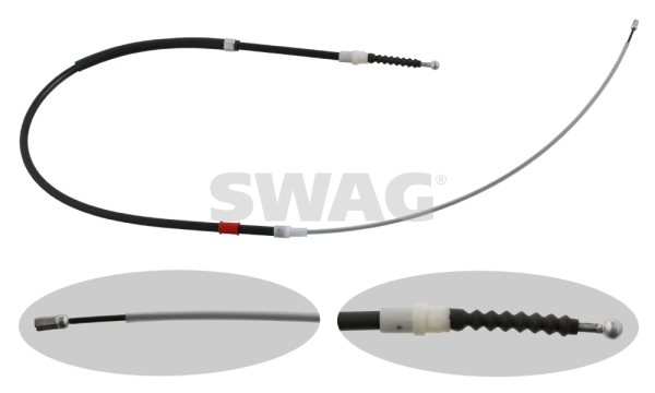 Cablu, frana de parcare 30 93 0766 SWAG